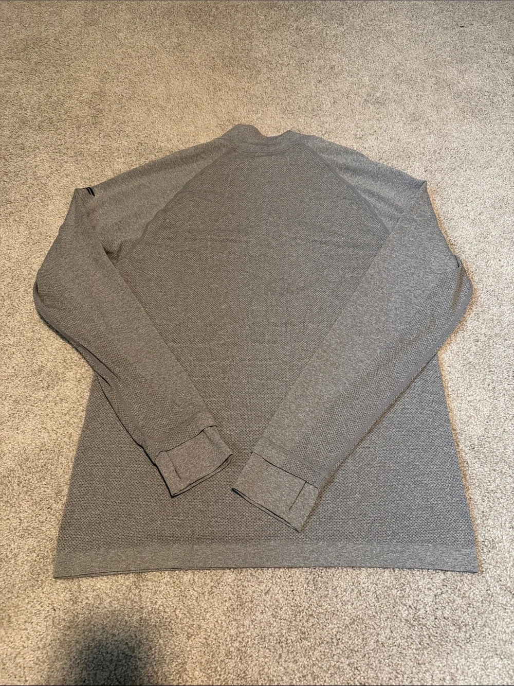 Fabletics Men's Gray Quarter-Zip Pullover Sweater
